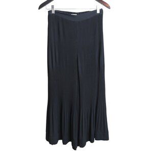 Silence + Noise Mesh Panel Pleated Wide Leg Accordion Ankle Trouser Pants Small